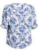 Skjortebluse med 1/2 &aelig;rmer, Beige, Packshot image number 1