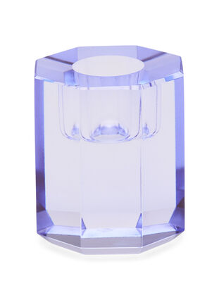 Krystal lysestage, Blue, Packshot image number 0