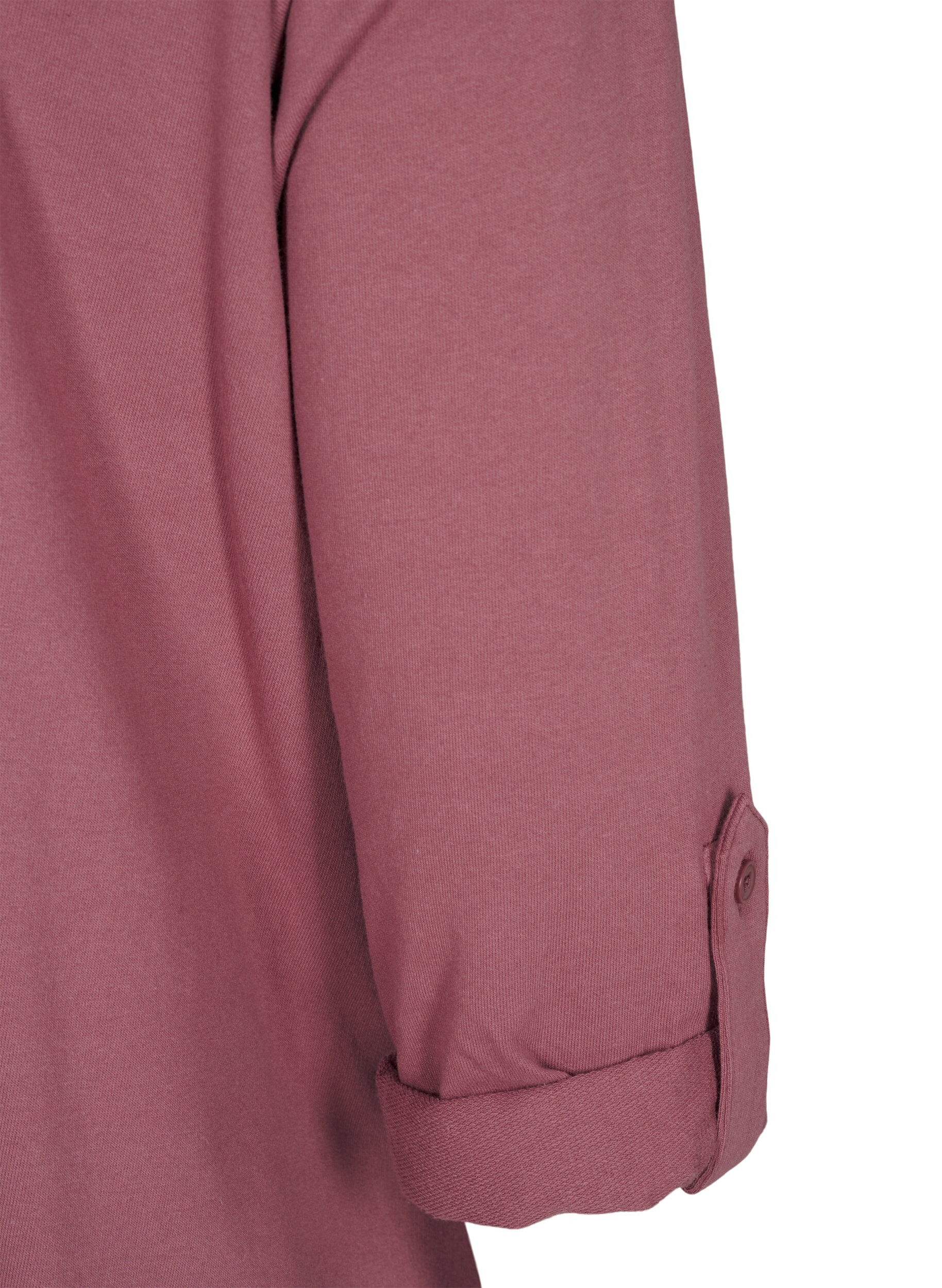 Zizzi Ballonkjole med lommer, Lyser&oslash;d, Packshot image number 3