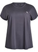 Ensfarvet tr&aelig;nings t-shirt, Gr&aring;, Packshot image number 0