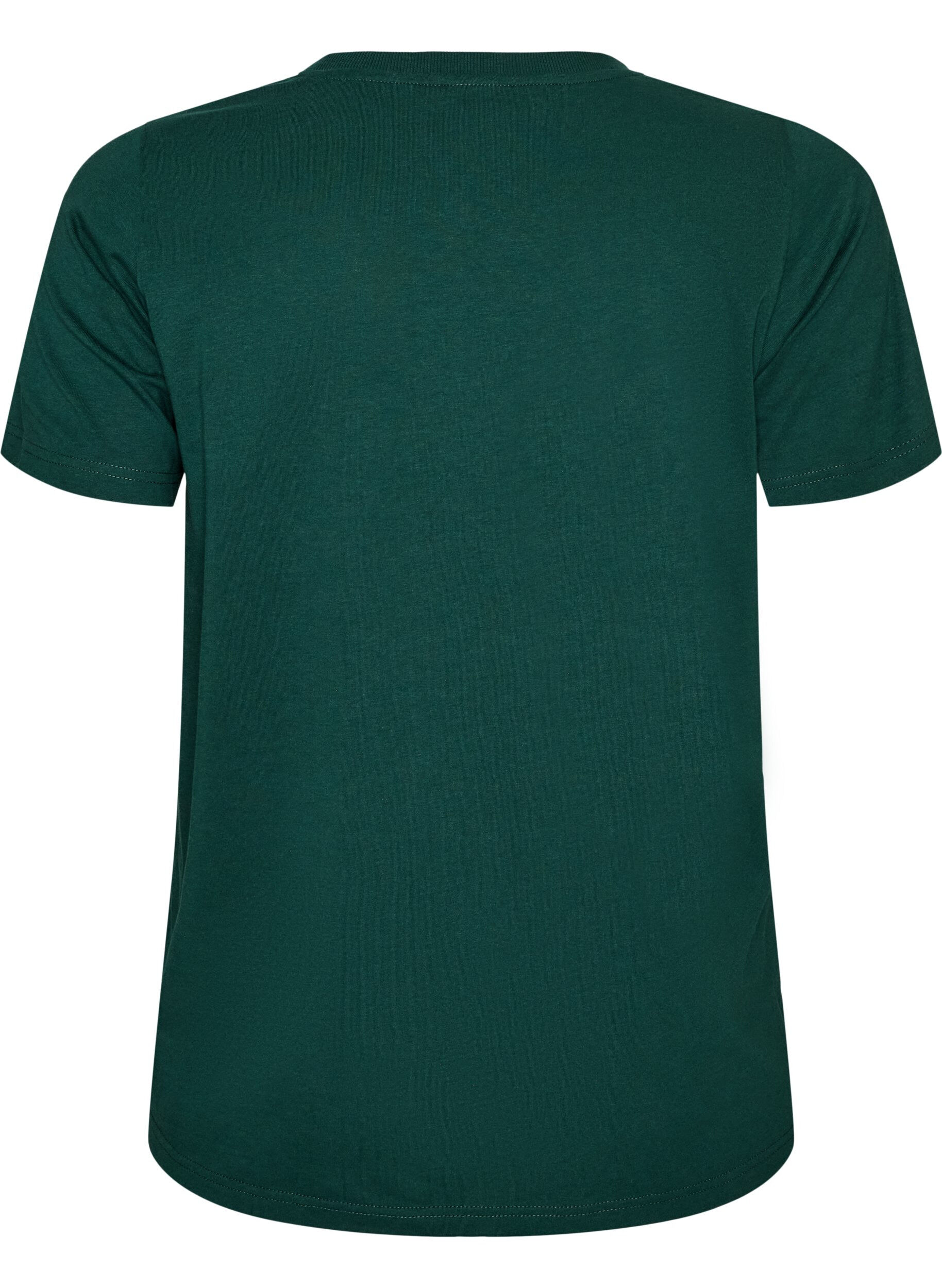 ZizziJule t-shirt i &oslash;kologisk bomuld, Gr&oslash;n, Packshot image number 1