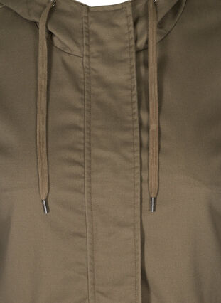 Kort jakke med hætte og lommer, Bungee Cord , Packshot image number 2