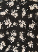 Kort jerseykjole med all-over print og A-form, Sort, Packshot image number 2