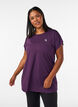 Lang tr&aelig;nings t-shirt, Lilla, Model image number 0