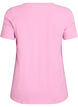 Ensfarvet basis t-shirt i bomuld, Lyser&oslash;d, Packshot image number 1