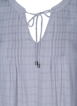 Langærmet tunika med bindedetalje, Silver Bullet, Packshot image number 2