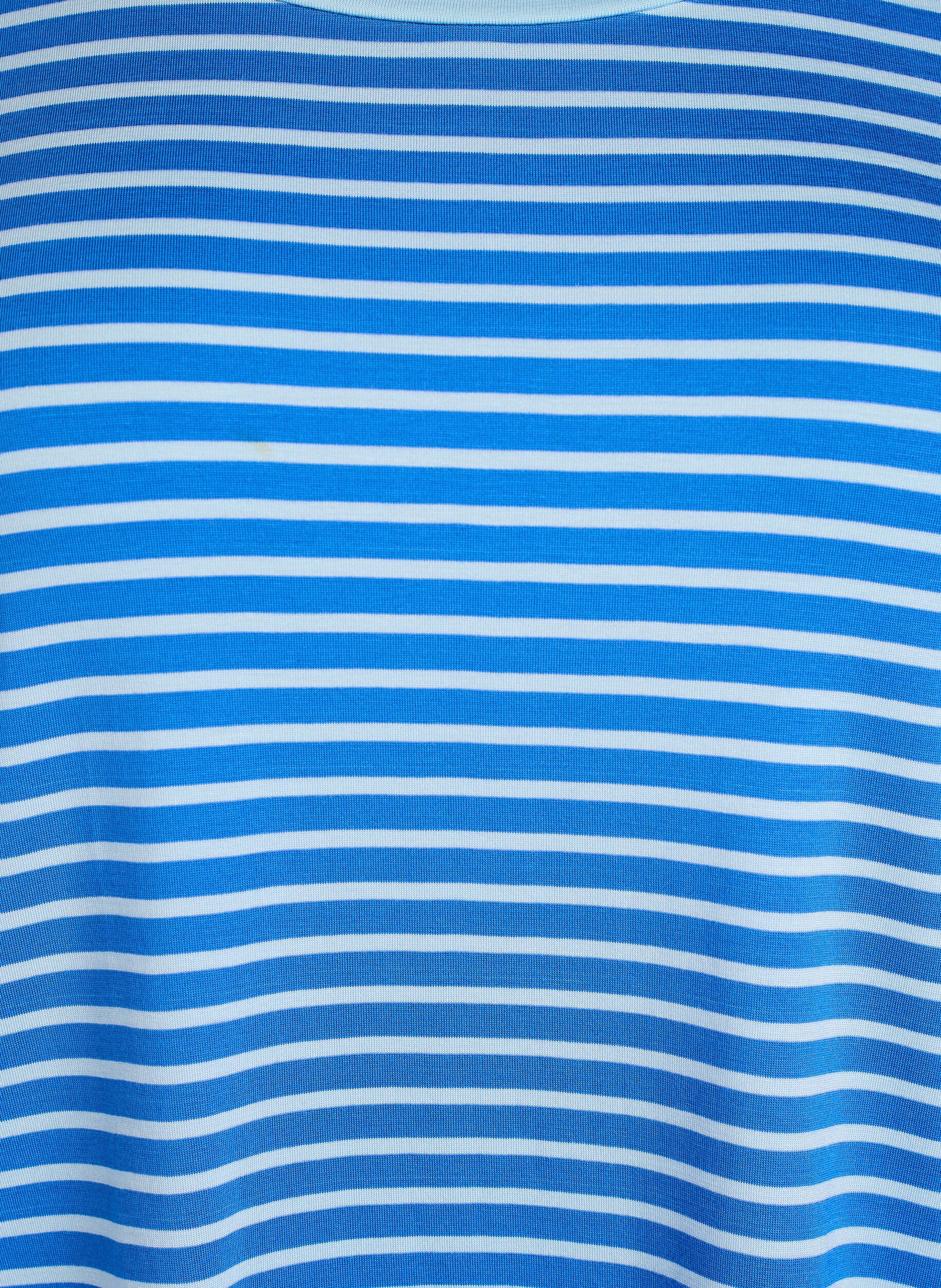 ZizziT-shirt med TENCEL&trade; Lyocell og striber, Bl&aring;, Packshot image number 2
