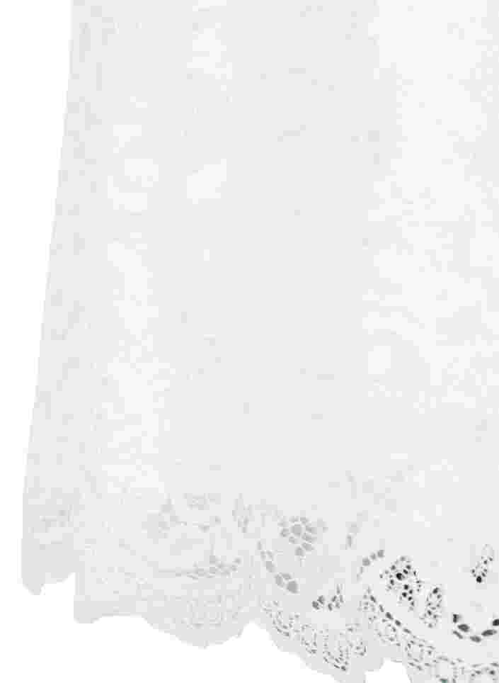 Blonde brudekjole med 3/4 ærmer, Star White, Packshot image number 3
