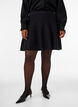 Kort striknederdel med A-facon, Sort, Model image number 3