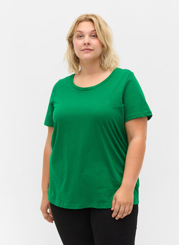 Kortærmet t-shirt med en rund halsudskæring, Jolly Green MB, Model image number 0