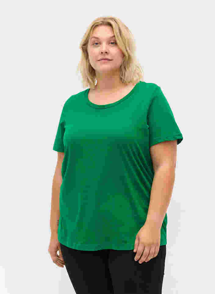 Kortærmet t-shirt med en rund halsudskæring, Jolly Green MB, Model