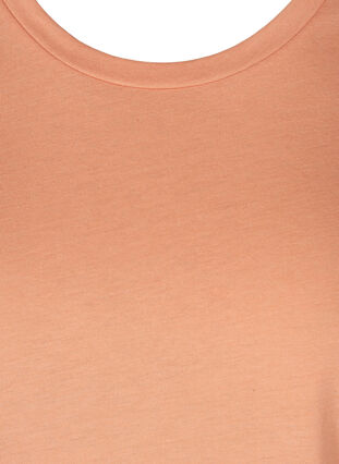 T-shirt i bomuldsmix, Shrimp Mel., Packshot image number 2
