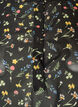 Bluse med all-over print og kort knapstolpe, Sort, Packshot image number 2