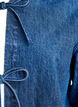 Denimjakke med bindelukning og lommer, Blue Denim, Packshot image number 2