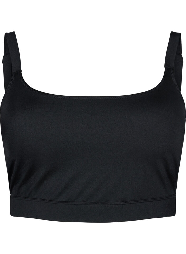 Bikini top med regulerbare stropper, Black, Packshot image number 0