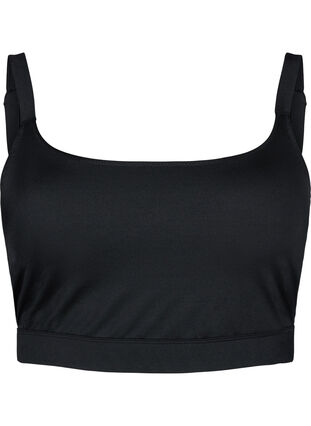 Bikini top med regulerbare stropper, Black, Packshot image number 0
