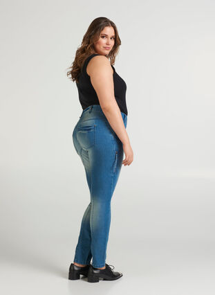 Ekstra slim fit Sanna jeans, Light blue denim, Model image number 1