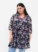 Tunika med blomsterprint og lurex, Blue Small Fl. AOP, Model image number 0