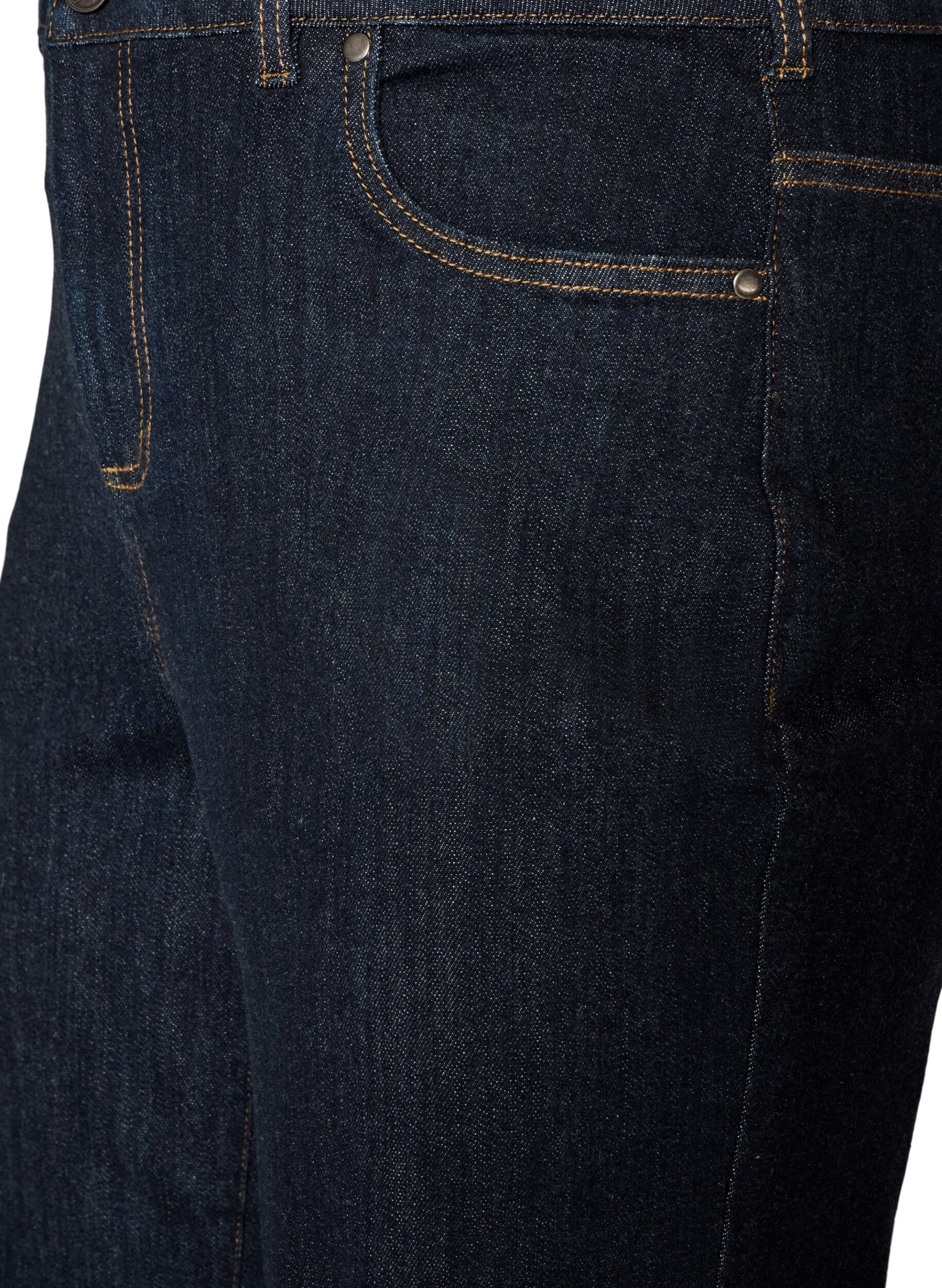 ZizziStraight fit Kiana jeans med h&oslash;j talje, Bl&aring;, Packshot image number 2