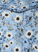 Blomstret bluse med korte &aelig;rmer, Bl&aring;, Packshot image number 2