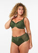 Vatteret b&oslash;jle-bh med blonde, Gr&oslash;n, Model image number 1