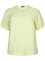 Bluse med halvlange ærmer i viskose, Lily Green