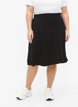 2-pak nederdel i viskose , Black / Black Y/D, Model image number 2