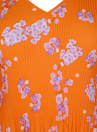 Blomstret bluse i plissé, Exuberance Flower, Packshot image number 2
