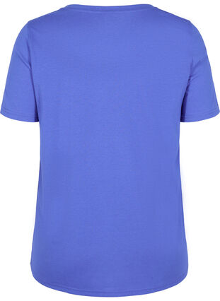 Kortærmet t-shirt med en rund halsudskæring, Dazzling Blue MB, Packshot image number 1