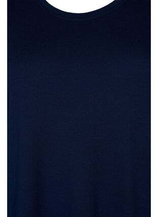 Tunika med lange ærmer og knappedetaljer, Navy Blazer, Packshot image number 2