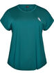 Ensfarvet tr&aelig;nings t-shirt, Gr&oslash;n, Packshot image number 0