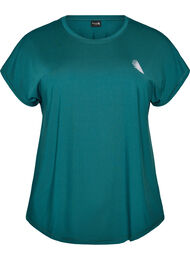 Ensfarvet tr&aelig;nings t-shirt, Gr&oslash;n