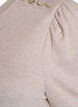 Bluse med knapdetalje og korte puf&aelig;rmer, Beige, Packshot image number 3