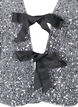 Paillet bluse med bindedetaljer, Silver, Packshot image number 2