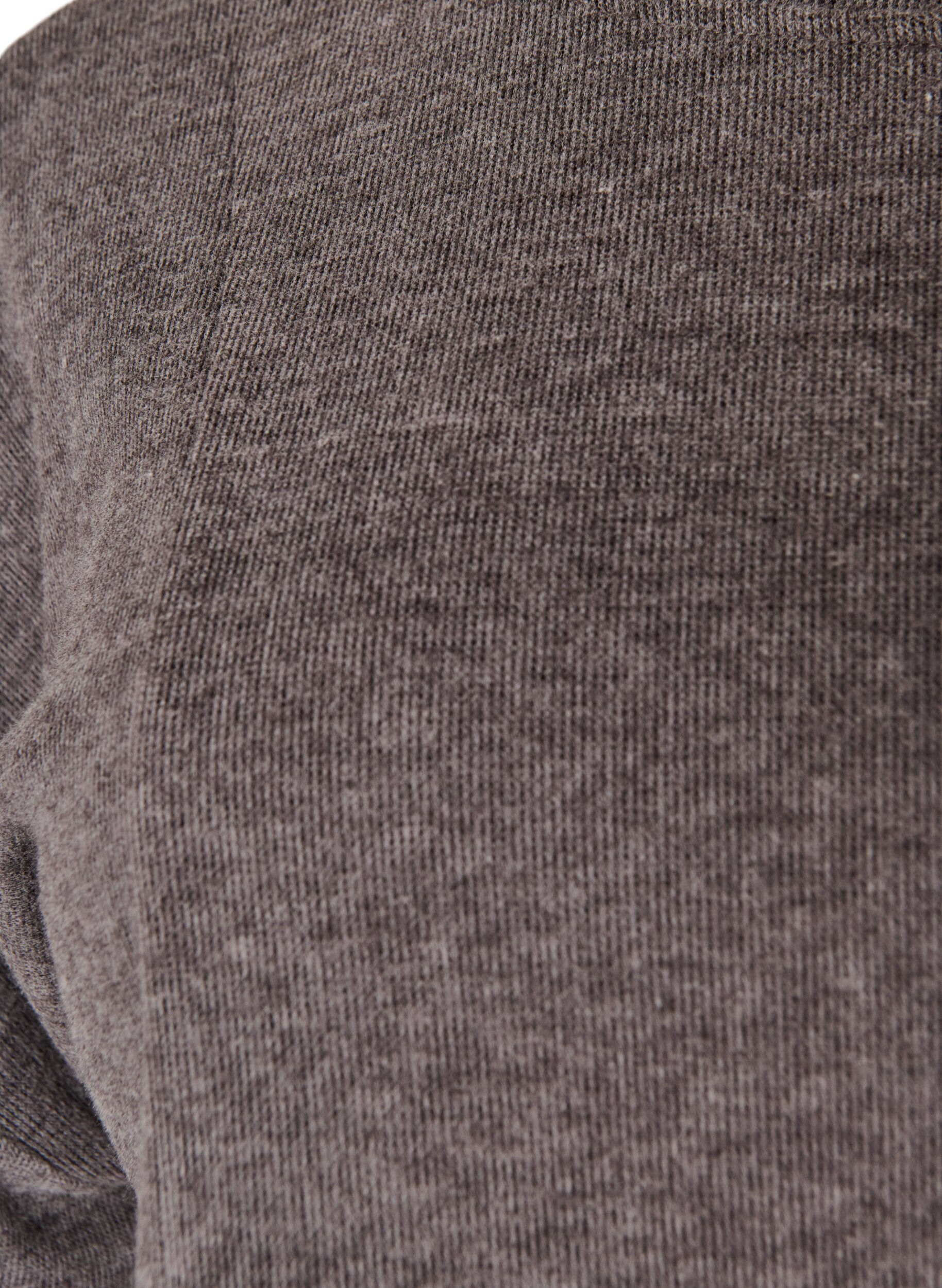 ZizziJerseybluse med A-form og albuelange &aelig;rmer, Gr&aring;, Packshot image number 2