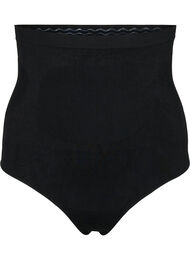 Højtaljet shapewear g-streng, Sort