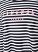 Bluse med striber og motiv, White w.Black Stripe, Packshot image number 2