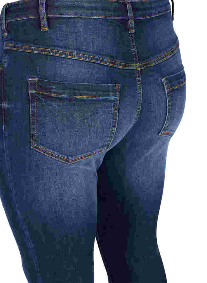 Super slim Amy jeans med høj talje, Dark blue, Packshot image number 3