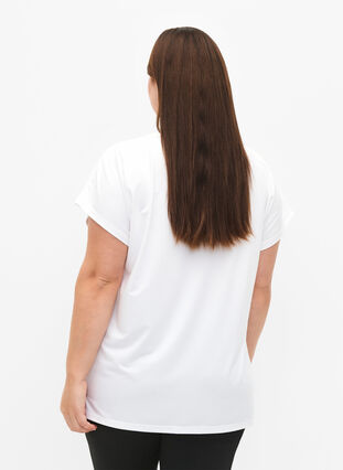 Kortærmet trænings t-shirt, Bright White, Model image number 1