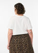 T-shirt i bomuld med print, Hvid, Model image number 2
