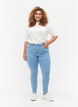 Super slim Amy jeans med h&oslash;j talje, Ex Lt Blue, Model image number 0