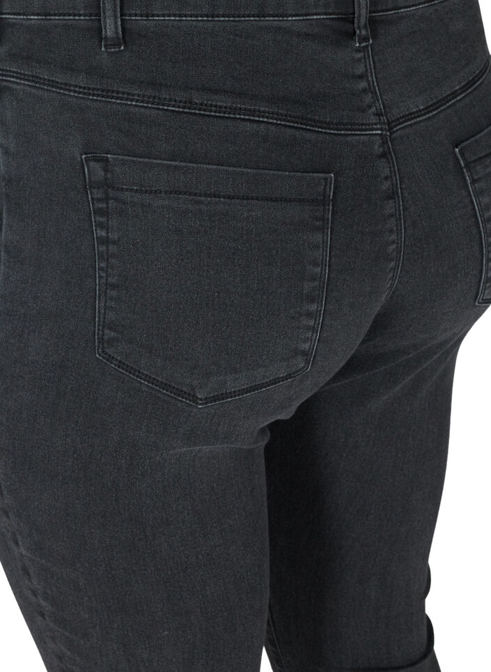 Jeggings i bomuldsmix, Grey Denim, Packshot image number 3