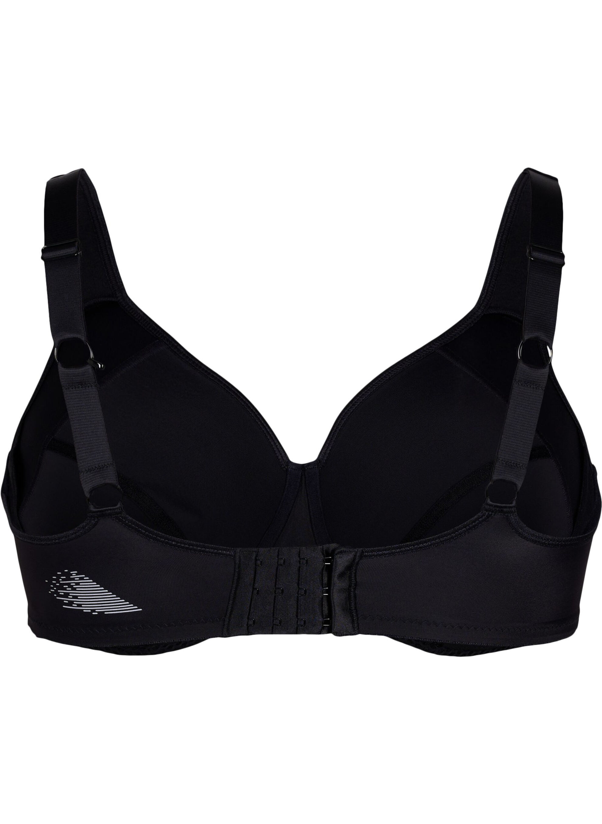 Support Bh CORE, HIGH SUPPORT WIRE BRA - Sports bh med bøjle - Sort - Str. 40-64 ...