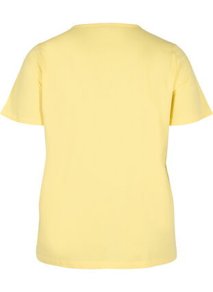 Kortærmet t-shirt med broderi anglaise, Goldfinch Mel., Packshot image number 1