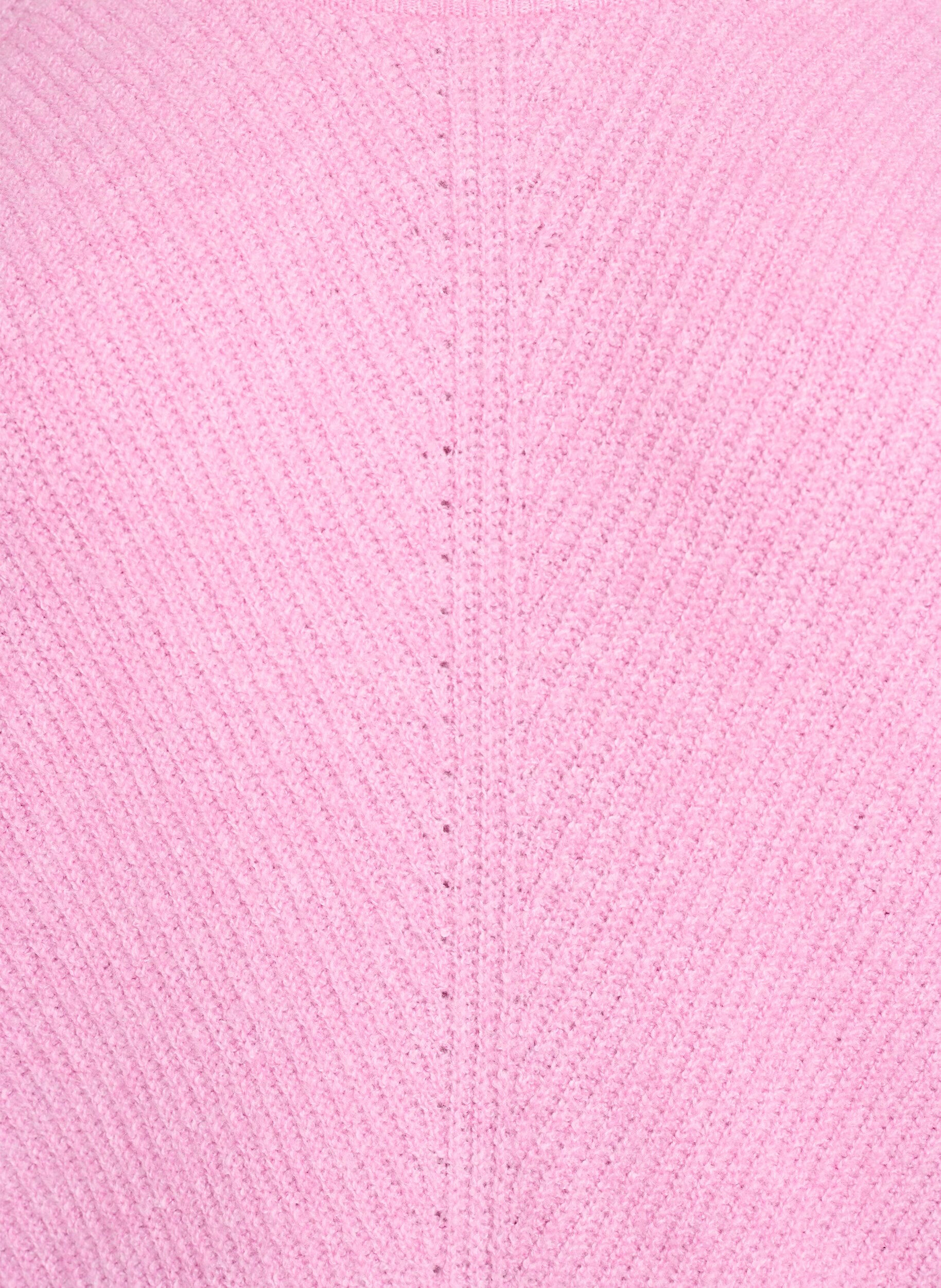 ZizziStrikbluse med diagonalt m&oslash;nster og raglan&aelig;rmer, Lyser&oslash;d, Packshot image number 2