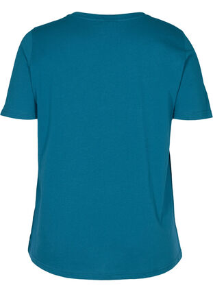 Kortærmet t-shirt med print, Blue Coral, Packshot image number 1