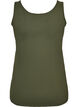 Ensfarvet basis top i bomuld, Gr&oslash;n, Packshot image number 1