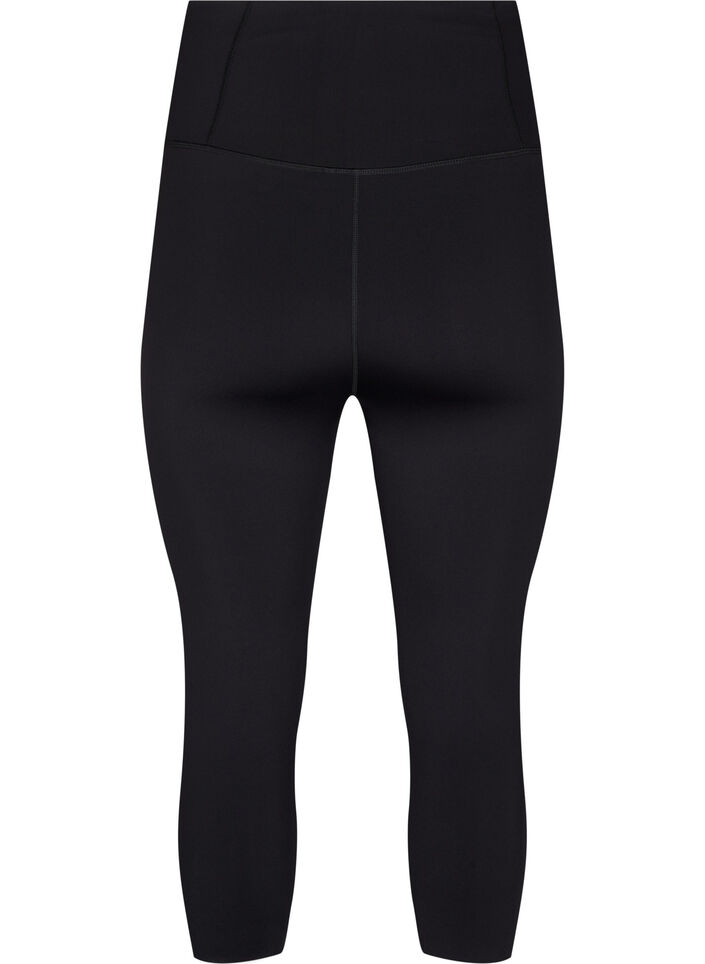 CORE, SUPER TENSION TIGHTS - 3/4 træningstights med lomme, Black, Packshot image number 1