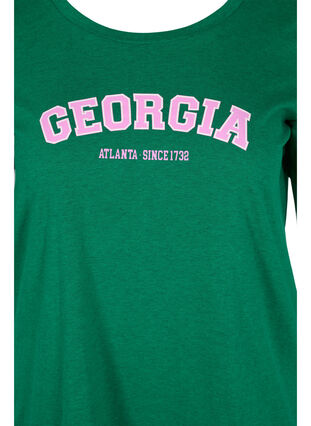 Bomulds t-shirt med tryk, Jolly Green Georgia, Packshot image number 2