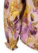 Smockbluse med blomsterprint, Purple Flower, Packshot image number 3